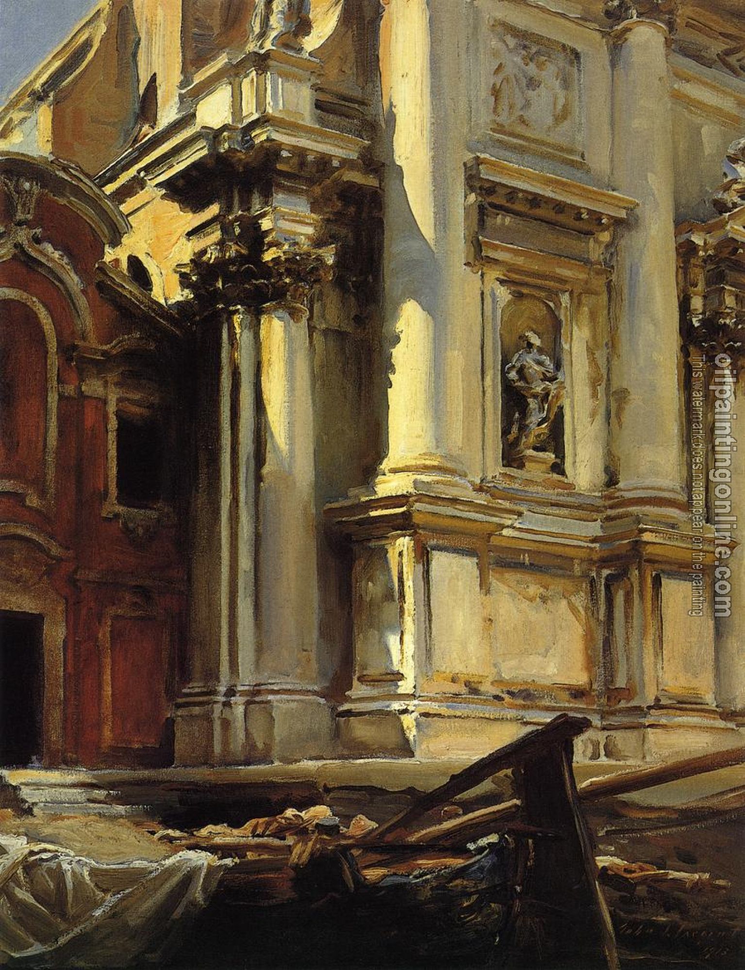 Sargent, John Singer - Corner of the Church of St. Stae, Venice